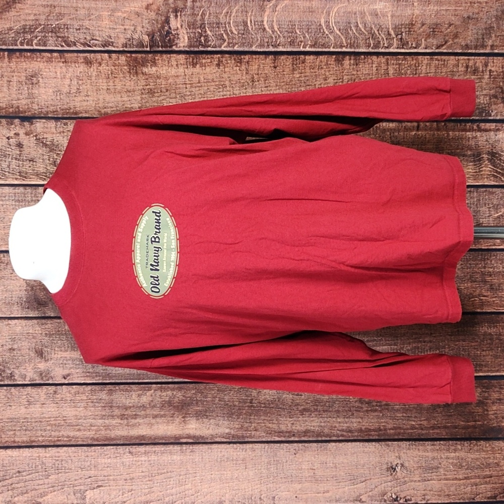 Vintage USA Made 90s Old Navy Brand  Mens Crew Neck T Shirt Like New